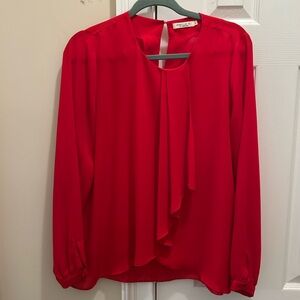 Elegant Red Women's Blouse